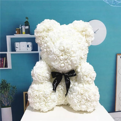 Handmade Rose Teddy Bear-Eternal Love