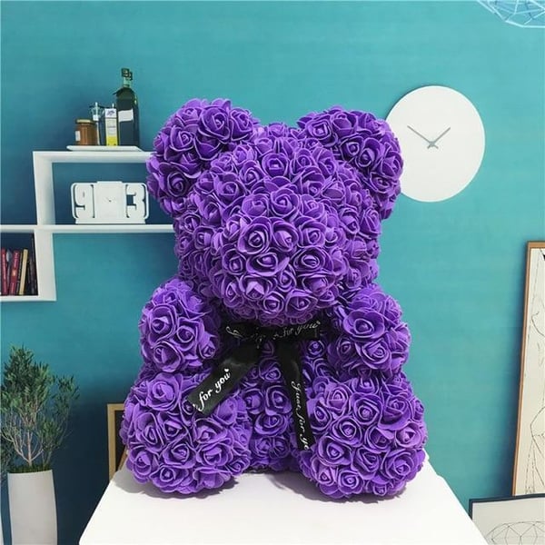 Handmade Rose Teddy Bear-Eternal Love