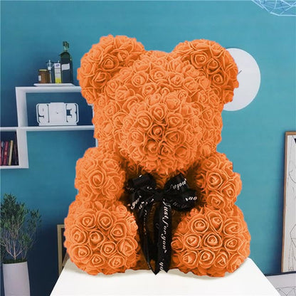 Handmade Rose Teddy Bear-Eternal Love