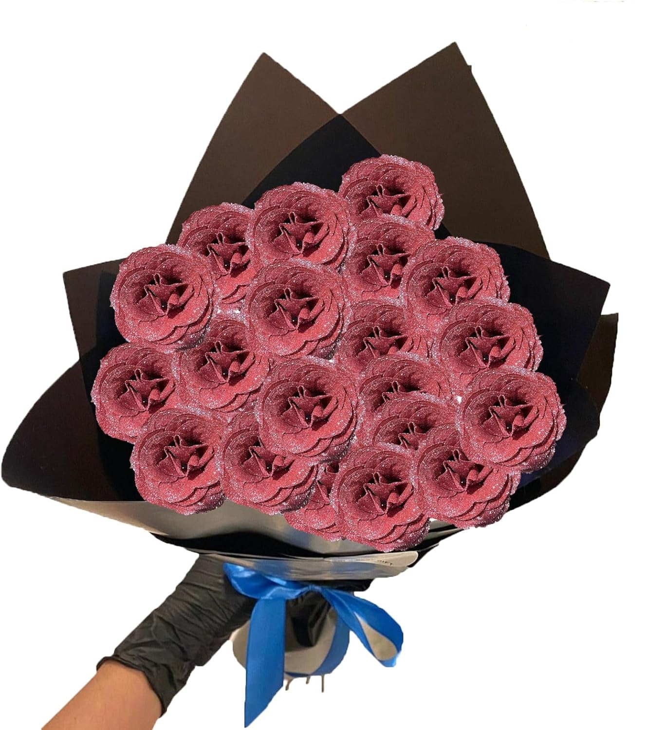 💕Glitter Rose Bouquet💕 - Best valentine's Day Gift to Love ONE (Never Wither)♡