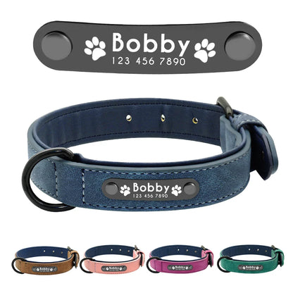 Give Your Dog a Special Touch! Custom Leather Collars with Name Tags