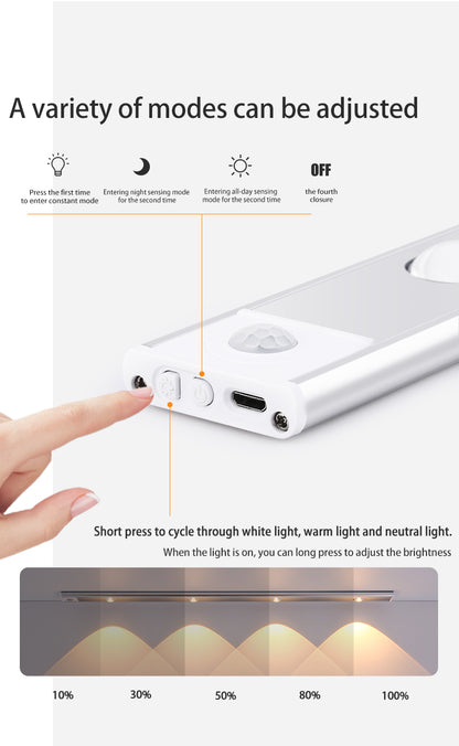 Smart Sensor LED Light – Sleek, USB-Powered, Auto-On/Off Design