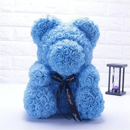 Handmade Rose Teddy Bear-Eternal Love